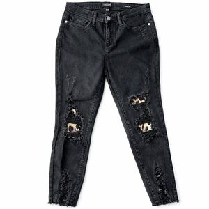 Judy Blue Skinny Jeans 9/29 Distressed Raw Hem Ripped Stretch Denim Women